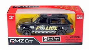 554007P Машинка металлическая Uni-Fortune RMZ City 1:36 Land Rover Range Rover Sport, полицейская машина, инерционная