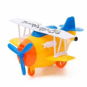 Заводная игрушка «Самолёт», цвета МИКС