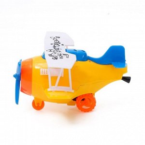 Заводная игрушка «Самолёт», цвета МИКС