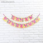 Гирлянда с лентой Me To You 215 см С Днем рождения!