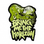 Наклейка объемная BRING ME THE HORIZON Девушка с черепом