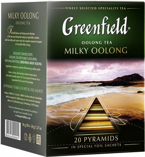 Чай Гринфилд пирам. Milky Oolong green tea 1,8г 1/20/8, шт