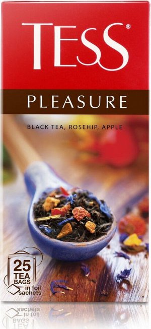 Чай Тесс Pleasure black tea 1,5г 1/25/10, шт