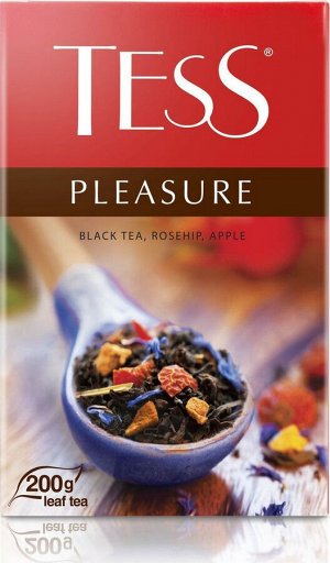 Чай Тесс Pleasure black tea 200г 1/12, шт