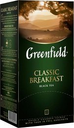 Чай Гринфилд Classic Breakfast пакет термосаше 2г 1/25/10, шт