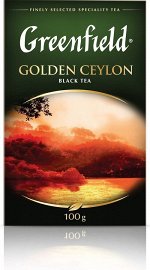 Черный чай листовой Greenfield Golden Ceylon, 100 г