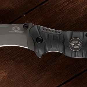 Нож складной "Тактик" сталь - 440, рукоять - резина, 20 см