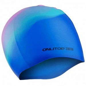 Шапочка для бассейна ONLITOP Swim взрослая, силиконовая, цвета микс, обхват 54-60 см