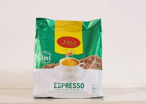 Кофе DAO 3в1 Espresso 600г.(30*20гр) ш/б шт