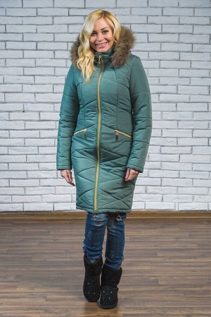Женское зимнее пальто с мехом