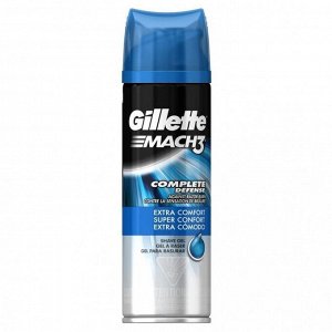 Гель для бритья Gillette Mach 3 Extra Comfort, комфортное бритье, 200 мл.