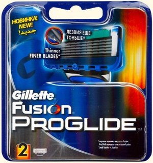 Сменные кассеты Gillette Fusion Proglide, 2 шт.
