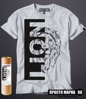 Мужская футболка LION the black