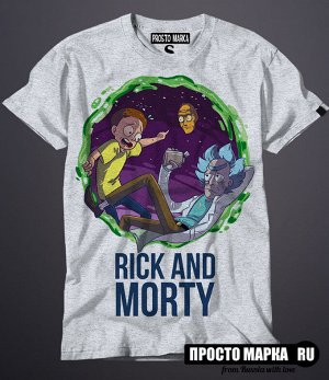 Мужская футболка Рик и Морти Space