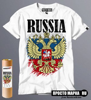 Мужская футболка Флаг России New