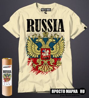 Мужская футболка Флаг России New