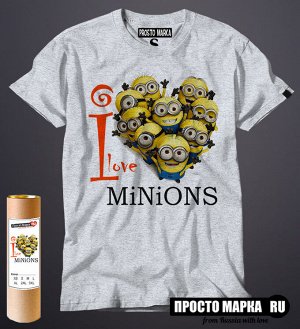Мужская футболка I Love Minions