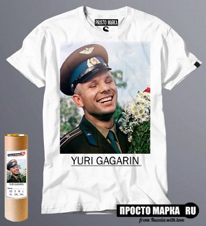 Мужская футболка с фото Гагарина