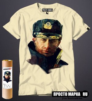Мужская футболка Путин в фуражке