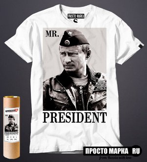 Мужская футболка Путин в форме Mr.Prezident