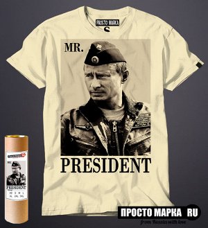 Мужская футболка Путин в форме Mr.Prezident