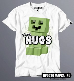 Мужская футболка Майнкрафт Free HUGS