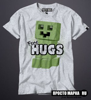 Мужская футболка Майнкрафт Free HUGS