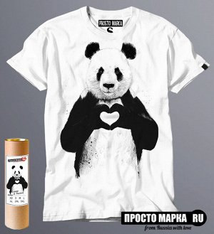 Мужская футболка Панда с Сердцем