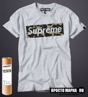 Мужская футболка logo SUPREME military