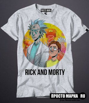 Мужская футболка Рик и Морти 2