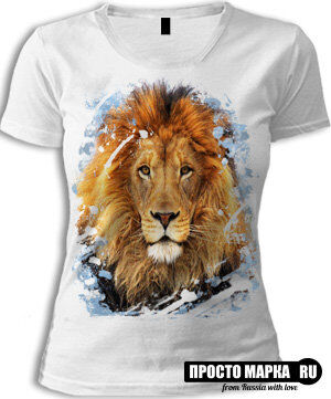 Женская футболка со Львом