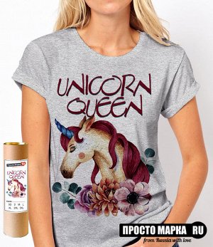 Женская футболка unicorn queen