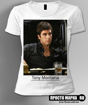 Женская футболка Tony Montana colour photo