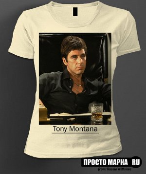 Женская футболка Tony Montana colour photo
