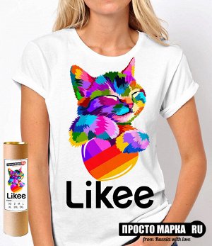 Женская футболка Likee с котом