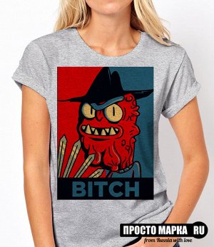 Женская футболка Рик и Морти Bitch