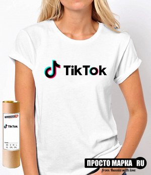 Женская футболка Tik Tok logo