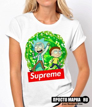 Женская футболка Рик и Морти Supreme