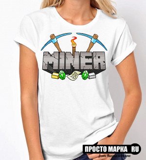 Женская футболка Minecraft MINER