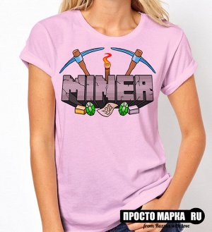 Женская футболка Minecraft MINER