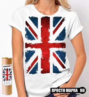 Женская футболка с Британским флагом
