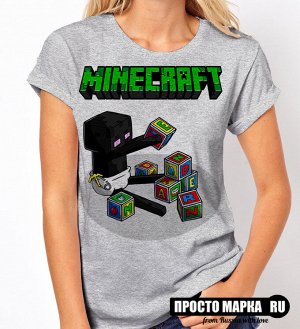 Женская футболка Minecraft Эндермен