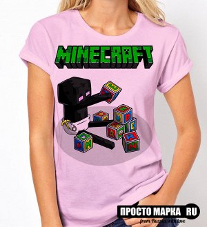 Женская футболка Minecraft Эндермен