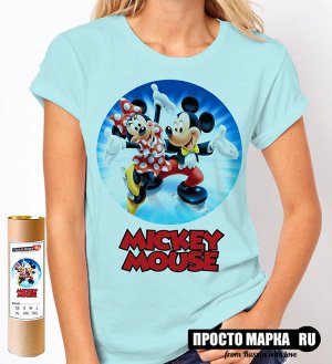 Женская футболка Mickey Mouse skates