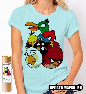 Женская футболка Angry Birds band