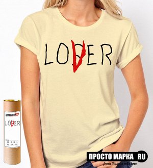 Женская футболка lover loser