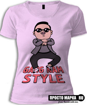 Женская футболка Gangnam Style