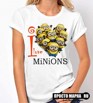 Женская футболка I Love Minions