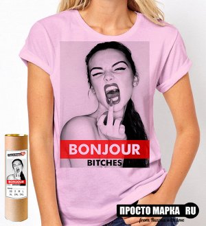 Женская футболка Bonjour
