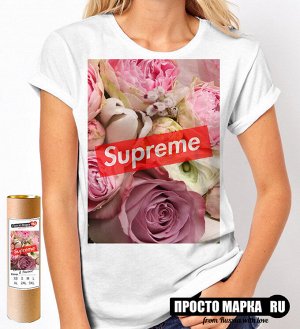 Женская футболка Supreme Flowers